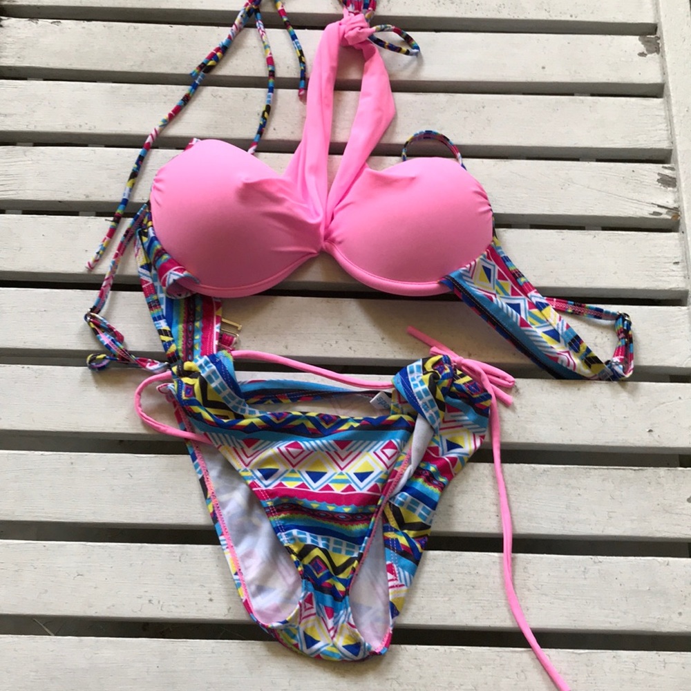 Two piece Aztec bathing suit
